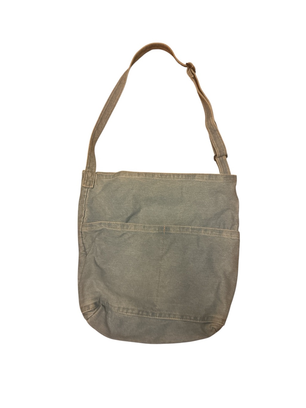 Denim Crossbody Tote Bag